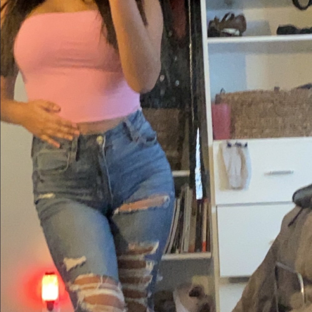 BRANDY MELVILLE - Bubblegum / Pink tube top